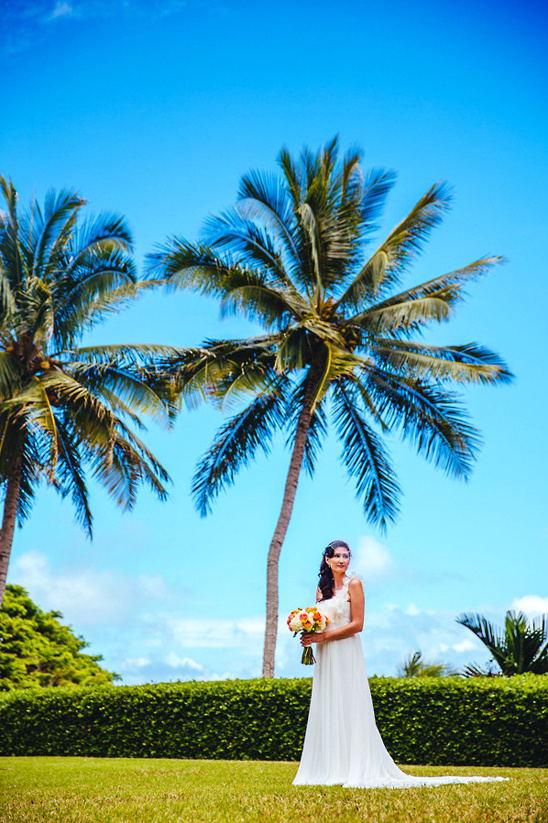 DIY Vintage Hawaiian Destination Wedding at Kualoa Ranch
