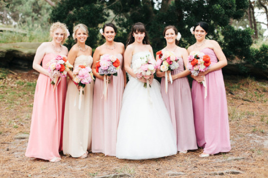 Stunning Ombre Pink Bridesmaid Dresses by White Runway
