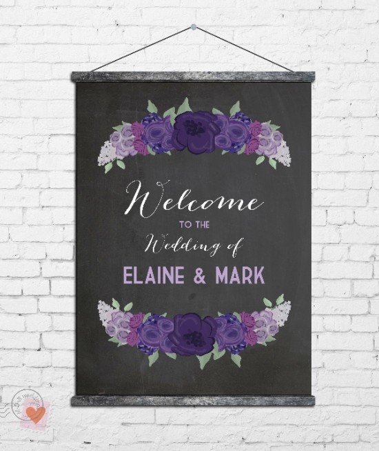 DIY Printable Chalkboard Wedding Signs for Rustic Chic Decor