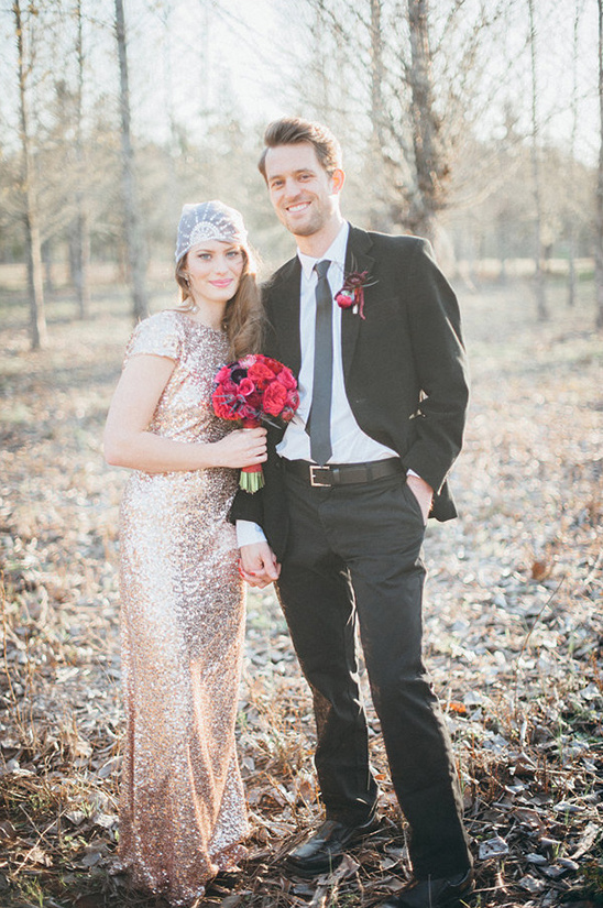 Glamorous Red & Black James Bond Inspired Wedding Styled Shoot