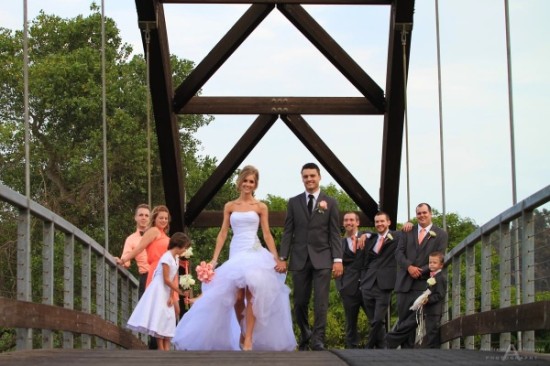 Julia's Strapless Wedding Dress at Golf Course Venue
