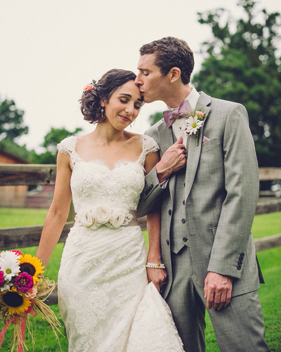 Rustic Summer Farm Wedding in Asheville with Star Wars Cake