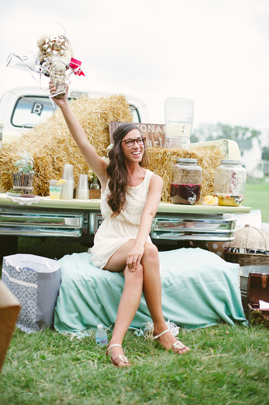 Relaxed DIY Backyard Bridal Shower with Carmel Apple Bar Ideas
