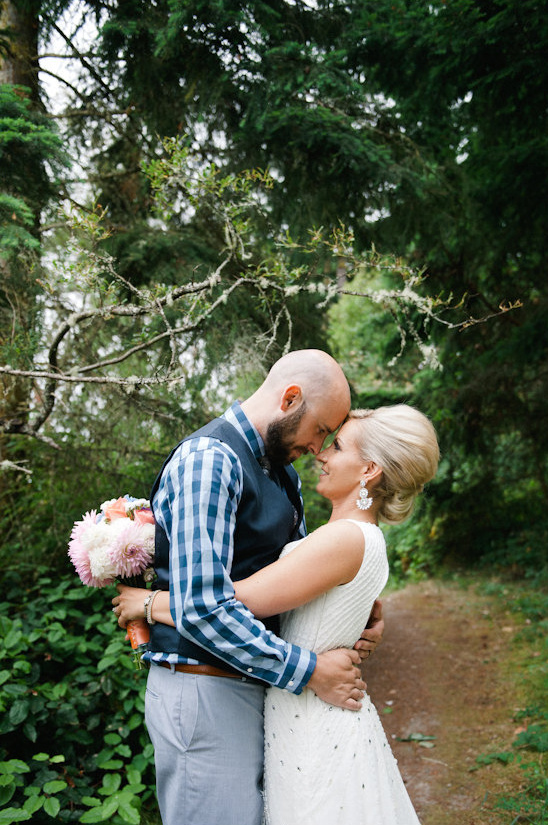 Thrifty Woodland Wedding: Jenn's Stunning Day in Fort Townsend State Park