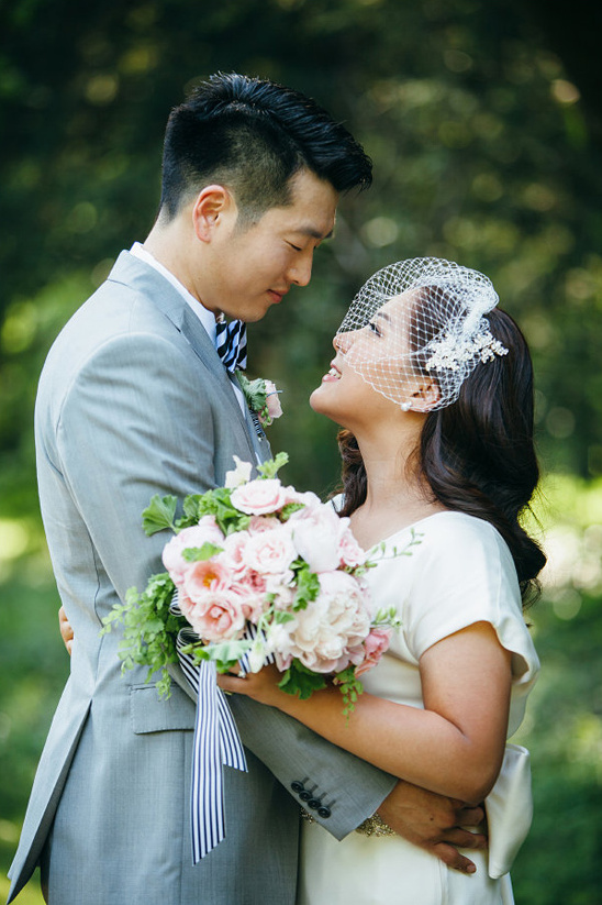 Stylish Striped Virginia Wedding: Budget, Decor, and Bride's Advice