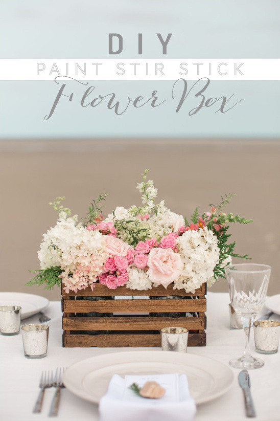 DIY Paint Stick Flower Box: Build Your Own Charming Centerpiece!