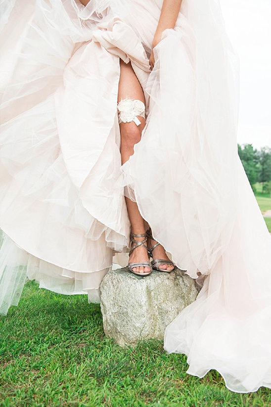 White & Chevron Wedding at Harmony Golf Club: Budget and Advice