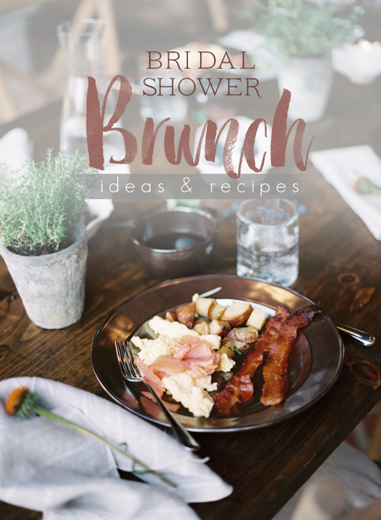 Organic Farmhouse Bridal Shower Brunch: Crepes, Fruit & Irish Coffee