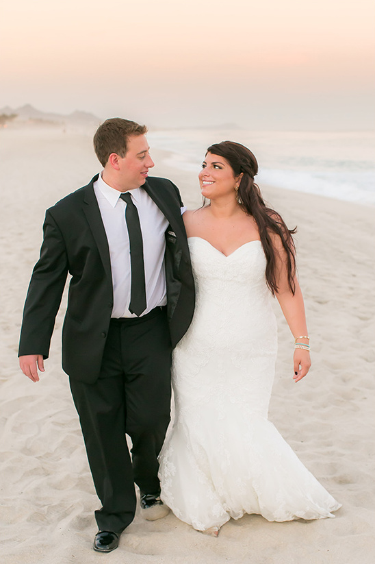 Elegant Cabo Beach Wedding with Romantic Juxtaposition Theme