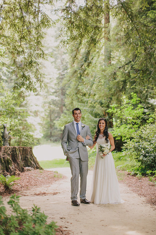 Lesley and Gregg's Peppy Rustic Redwood Wedding in California