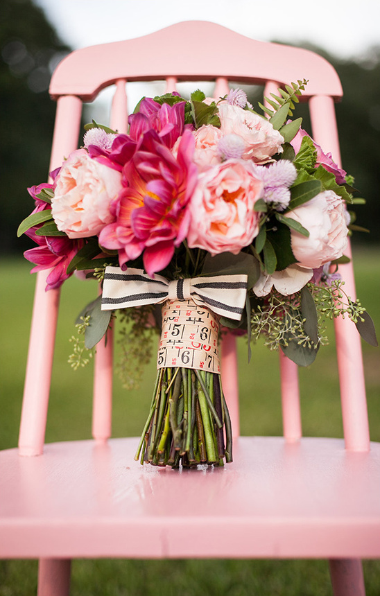 Sew In Love: A Fuchsia Wedding with Sewing Theme Inspiration