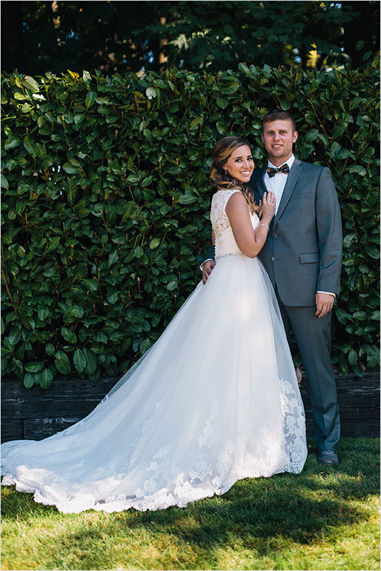 Shabby Chic Backyard Wedding: Pink, Grey & Lace Perfection