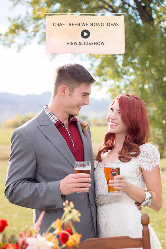 Elegant Craft Beer Wedding Inspiration with Florals & Desserts