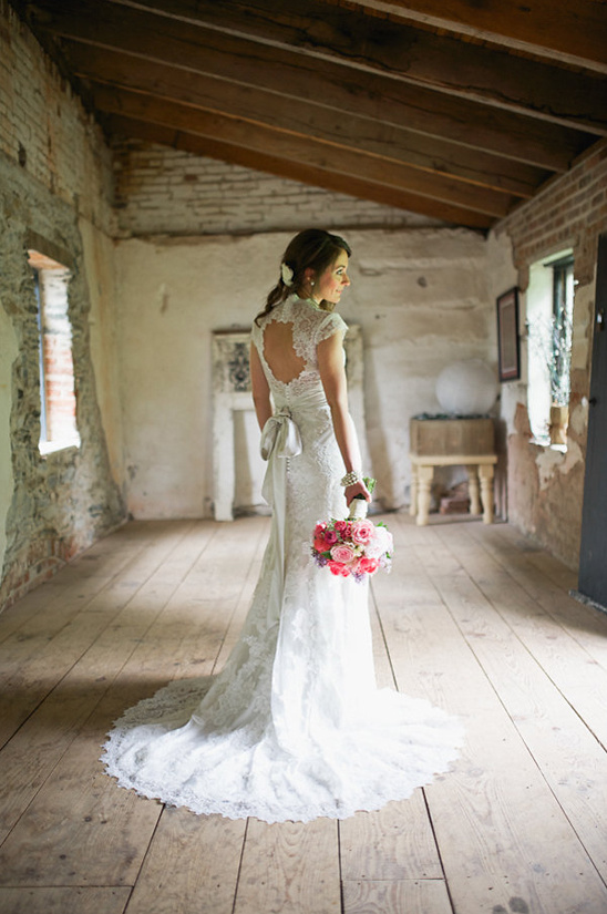 Elegant Pink & Grey Garden Wedding at Oatlands Plantation, VA
