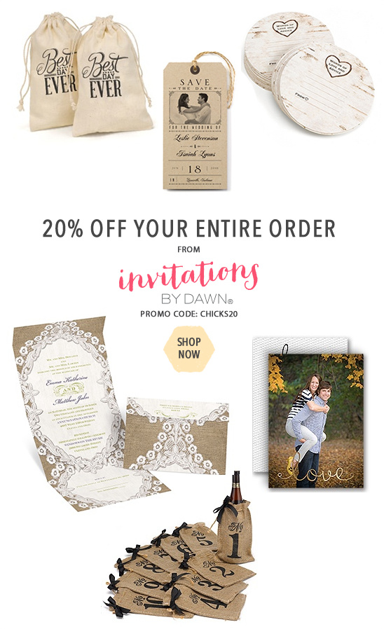 Invitations by Dawn: Save 20% on Wedding Invitations!