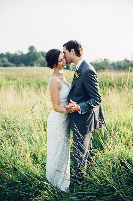 Rustic Chic Ohio Wedding with Vintage Milk Glass & DIY Details