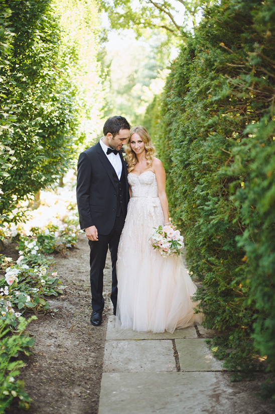 Blush and White Garden Wedding with Adorable Mini Tuxedo