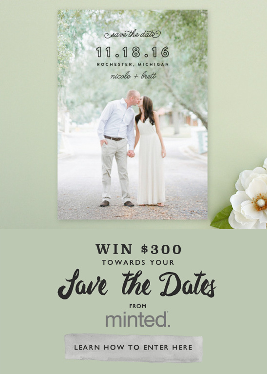 Win $300 Towards Minted Save the Dates: Designs & Freebies!