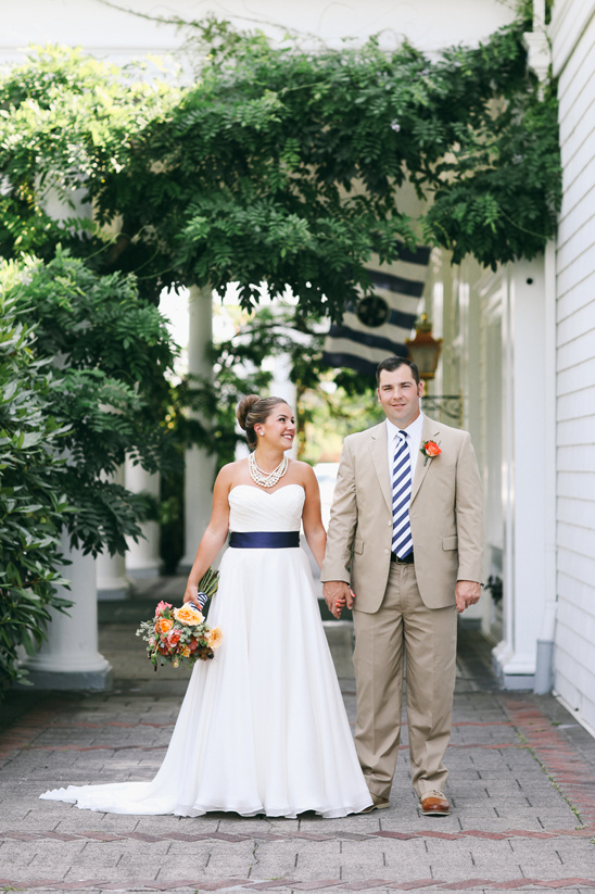 Preppy Perfection: A Stunning Orange and Navy Country Club Wedding