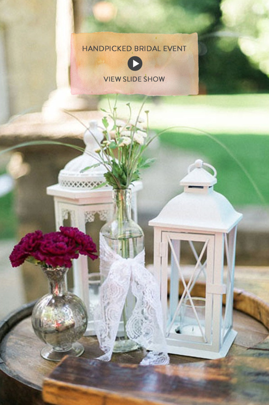 Purple White Chic Wedding Ideas at Handpicked Bridal Event