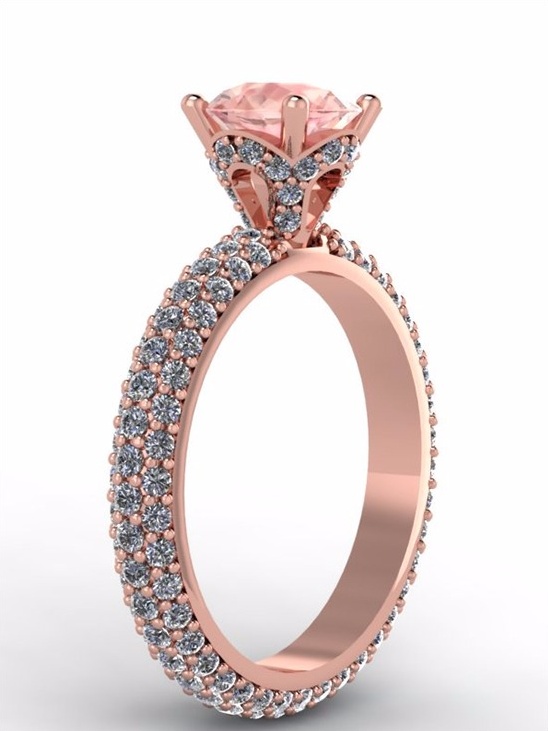 Rose Gold Diamond Ring by Fabian Diamonds