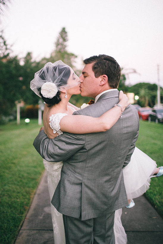 Vintage Romance Wedding: Mint, Rustic Orange, & Classic Film Inspiration