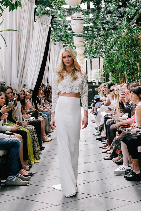 Sarah Seven Gold Label: Modern & Bohemian Wedding Gowns on the Runway