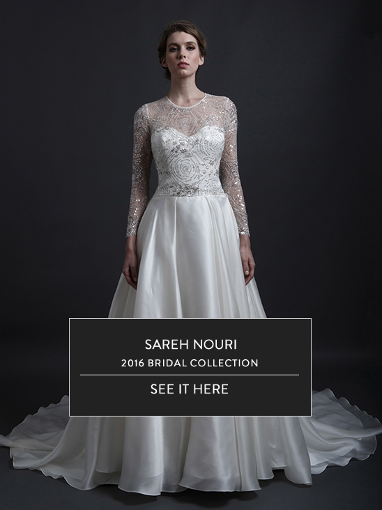 Stunning Sareh Nouri 2016 Bridal Gowns with Headpieces by Behr & Elena