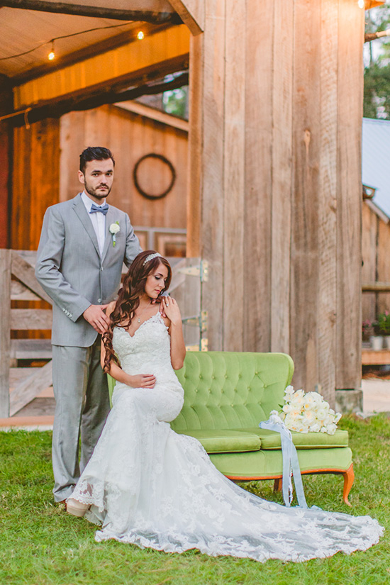 Rustic Wedding Inspiration: Hand-Dyed Ribbons & Earthy Elegance