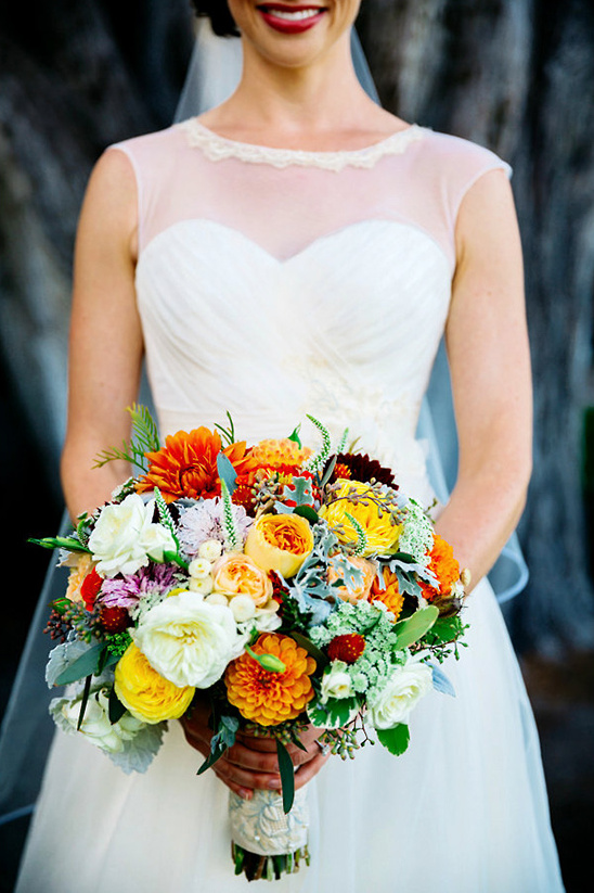 Charming Carmel Wedding with Personal Details & Herb-Themed Reception