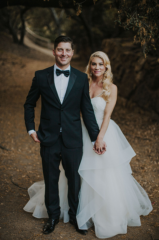 Dreamy Black and White Wedding at Calamigos Ranch in Malibu with Ferris Wheel