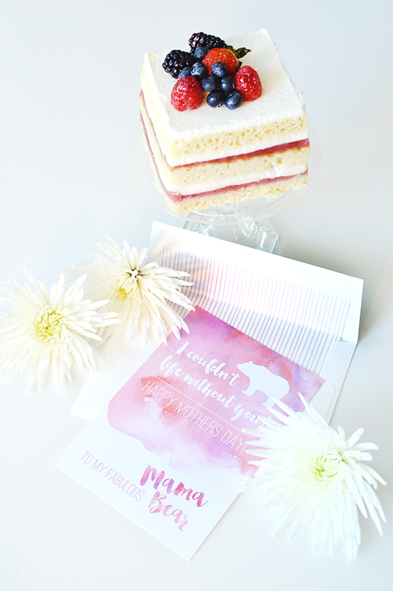 Free Watercolor Mother's Day Card Printable - Thank Mom!