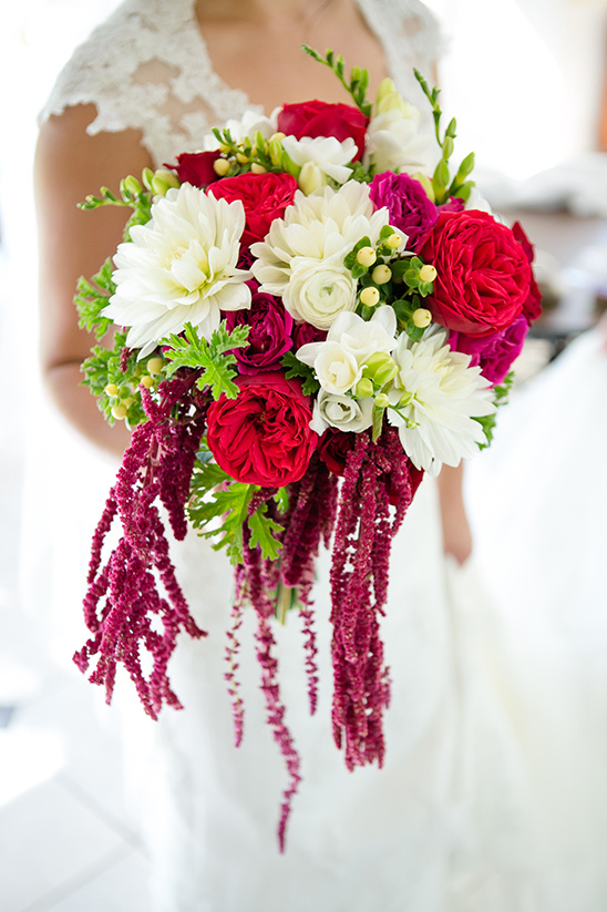 Red and Gold Wedding Overcomes Storm for Unforgettable Celebration
