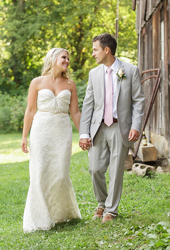 Romantic Barn Wedding: Chapel Ceremony, Rustic Reception & Sweet Details