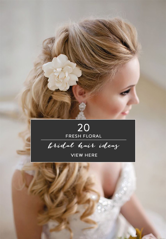 Stunning Bridal Hair Ideas: Fresh Florals for Your Wedding Day