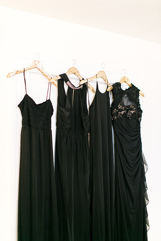Classic Romance Wedding: Gold, Black, Green, & Sparkle!