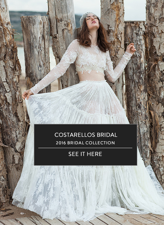 Costarellos Bridal 2016: Dreamy Lace Wedding Dresses & Bohemian Chic