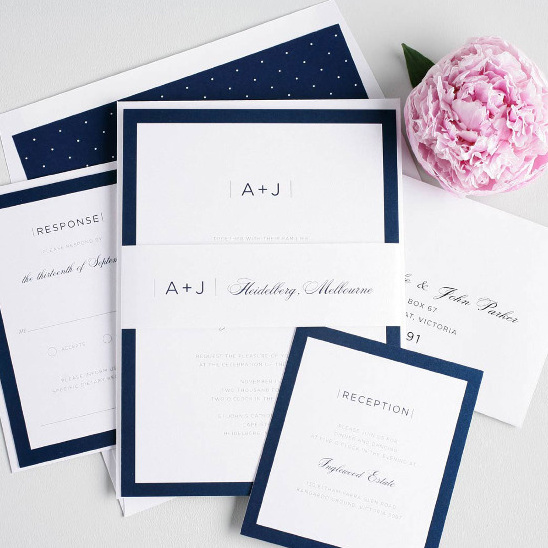 Elegant Wedding Invitations by Shine: Chic Design Worldwide