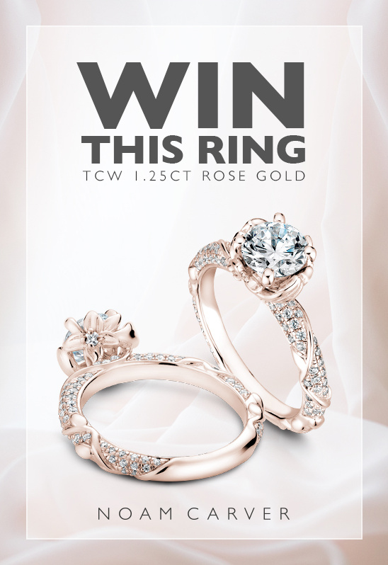 Win a $6,000 Noam Carver Floral Ring - 1.25ct! Enter the Jewelry Contest