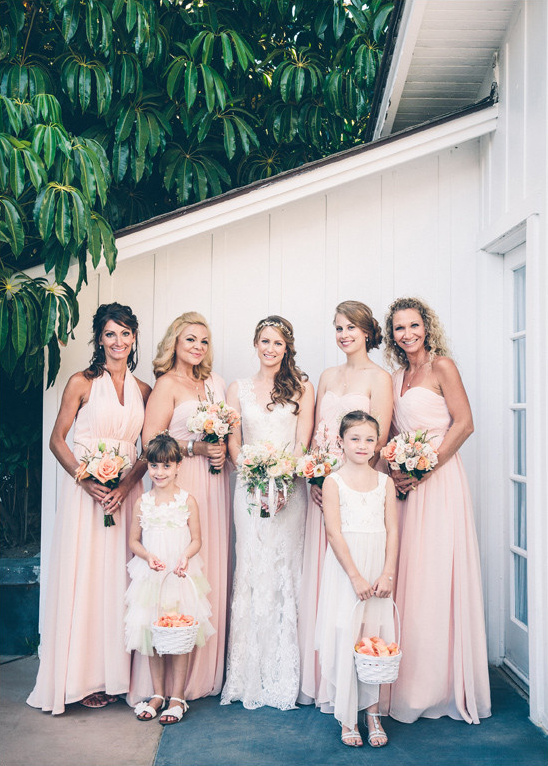 Peach Ombre Wedding: Traditional Charm with Quirky Details