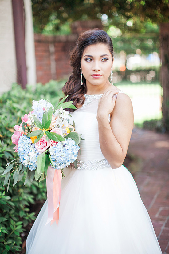 Stunning Summer Garden Wedding Inspiration: Peonies, Roses & Ombre Cake