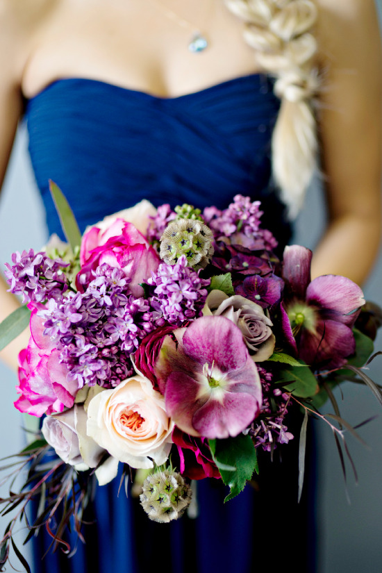 Purple and Pink Bridal Bouquet Photography by Andie Freeman