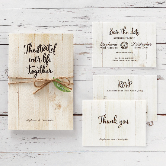 B Wedding Invitations: Nature Inspired Wedding Invitations