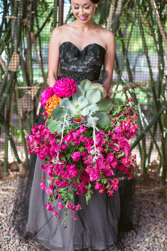 Giant Bougainvillea Bouquet: Succulents, Paper Flowers & More