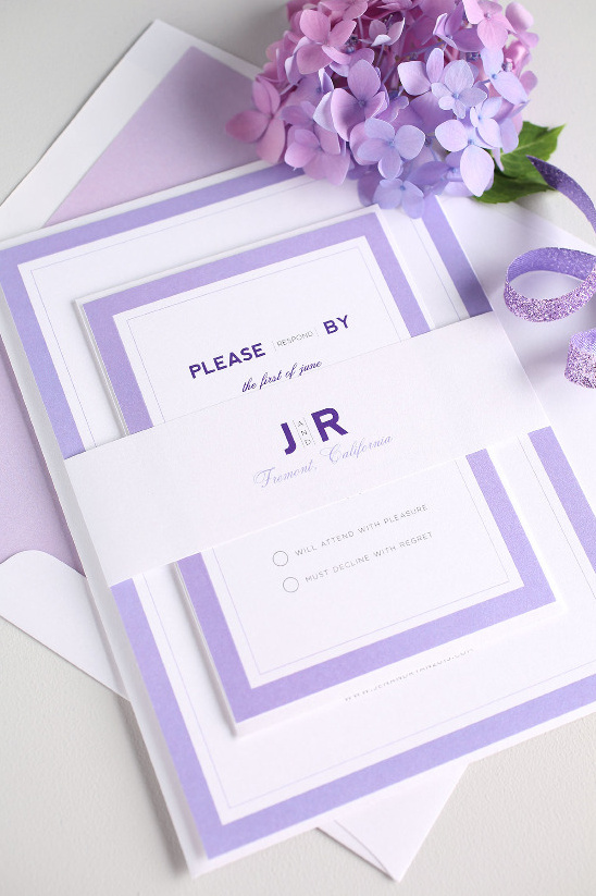 Elegant Wedding Invitations: Modern Initials Design by Shine