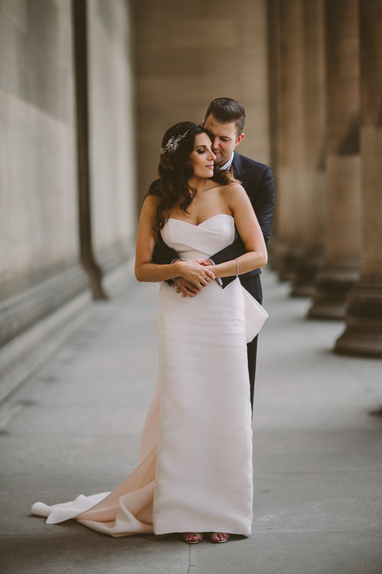 Rockstar Flair Wedding: Black, White & Gold Country Club Celebration