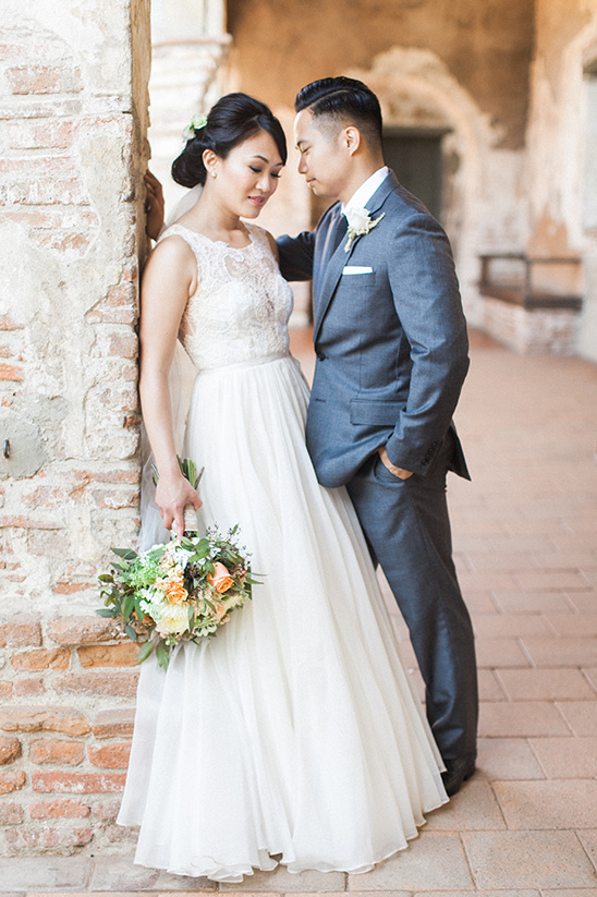 Rustic Elegant Wedding at Serra Plaza: A Charming Peach and Gray Affair