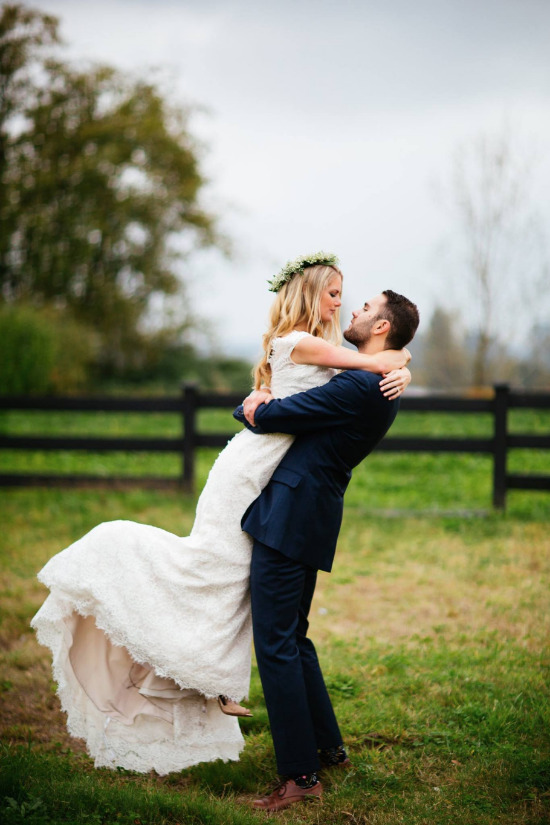 Romantic Wedding Day Embrace Captured by Sambajoy Photography
