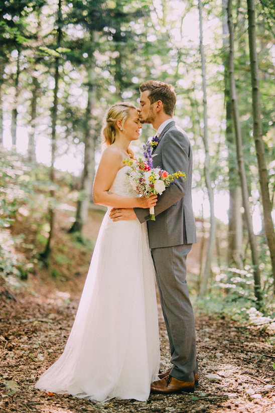 Romantic German Countryside Wedding with Wildflowers at Mountain Inn