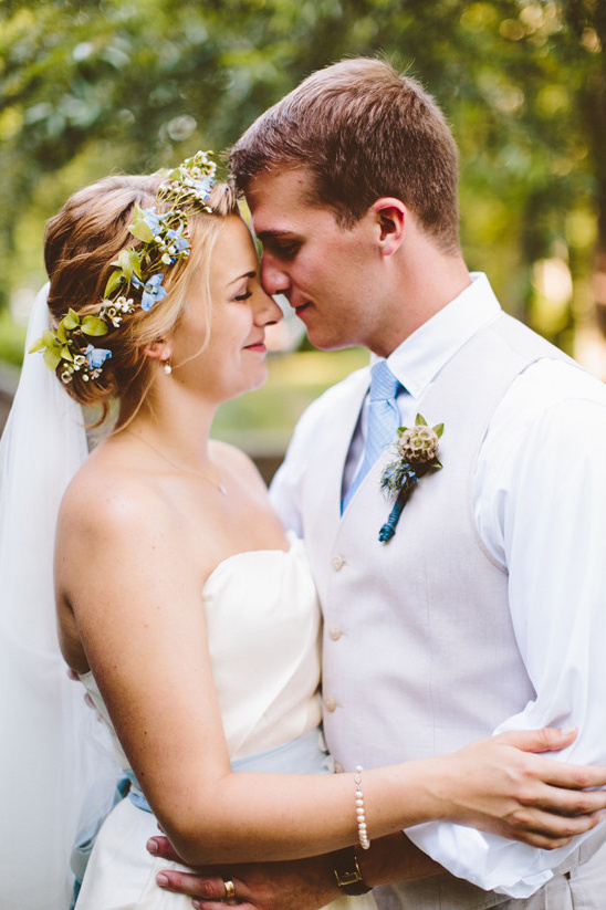 Charming Old Fashioned Blue Wedding: A Family Affair at Overbrook House